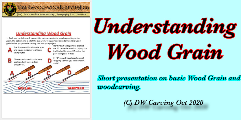 Understanding wood grain, Free carving lessons, free carving e-books  and free carving tutorials coming soon